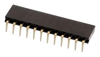 WURTH ELEKTRONIK 613012143121 PCB Receptacle, Board-to-Board, 2.54 mm, 1 Rows, 12 Contacts, Through Hole Mount Right Angle