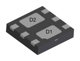 DIODES INC. DMN2053UFDB-7 Dual MOSFET, N Channel, 20 V, 20 V, 4.6 A, 4.6 A, 0.035 ohm