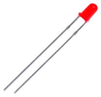 MULTICOMP PRO MP008527 LED, Red, Through Hole, T-1 (3mm), 20 mA, 2 V, 623 nm