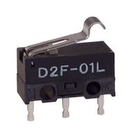 OMRON ELECTRONIC COMPONENTS D2F-01FL3 Microswitch, Ultra Subminiature, Simulated Roller Lever, SPDT, PC Pin, 100 mA, 30 V