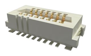 AMPHENOL COMMUNICATIONS SOLUTIONS 10162581-3134115LF Mezzanine Connector, Receptacle, 1 mm, 2 Rows, 15 Contacts, Surface Mount Straight, Copper Alloy