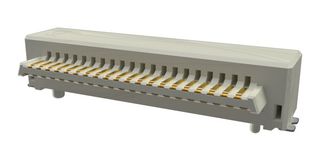 AMPHENOL COMMUNICATIONS SOLUTIONS 10162583-411141LF Mezzanine Connector, Header, 1 mm, 2 Rows, 41 Contacts, Surface Mount Right Angle, Copper Alloy
