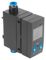 FESTO 565385 Flow Sensor, Air & Gas, 0.1 to 10 l/min, 10bar, 15 to 30 VDC, 3 % O.M.V, 0.3 % FS Accuracy