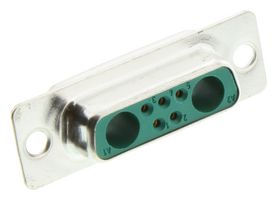MOLEX / FCT 173107-0060 Combination Layout D Sub Connector, 173107 Series, DA-7W2, Receptacle, 7 Contacts