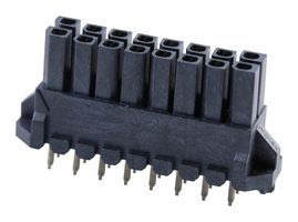 MOLEX 44769-1601 PCB Receptacle, Board-to-Board, Wire-to-Board, 3 mm, 2 Rows, 16 Contacts, Female Receptacle
