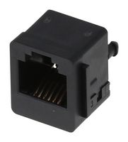 MOLEX 42878-6216 Modular Connector, Modular Jack, 1 x 1 (Port), 6P6C, Cat3, Through Hole Mount