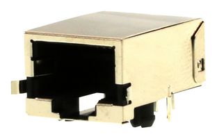 MOLEX 44661-0021 Modular Connector, RJ45 Jack, 1 x 1 (Port), 8P8C, Cat5, Cat5e, Through Hole Mount