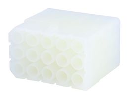MOLEX 19-09-1152 Connector Housing, Natural, Standard .093" 1991 Series, Receptacle, 15 Ways, 6.3 mm