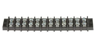 MOLEX 38770-0112 Panel Mount Barrier Terminal Block, 2 Row, 12 Ways, 22 AWG, 14 AWG, 9.53 mm, 15 A