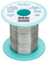 WELLER T0051402599 Solder Wire, No Clean, Lead Free, 96.5, 3, 0.5 Sn, Ag, Cu, 100G, 221 °C, WSW Series, 0.8 mm OD