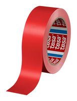 TESA 60404-00000-00 Packaging Tape, PVC (Polyvinyl Chloride) Film, Red, 66 m x 50 mm