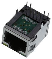 AMPHENOL COMMUNICATIONS SOLUTIONS RJE1A1885441 Modular Connector, RJ45 Jack, 1 x 1 (Port), 8P8C, Cat5e, Through Hole Mount