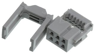 AMPHENOL COMMUNICATIONS SOLUTIONS 71600-306LF IDC Connector, IDC Receptacle, Female, 2.54 mm, 2 Row, 6 Contacts, Cable Mount
