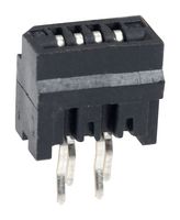 AMPHENOL COMMUNICATIONS SOLUTIONS HLW4S-2C7LF FFC / FPC Board Connector, 1 mm, 4 Contacts, FCI 58QF HLW-S Series, Through Hole Straight, Top