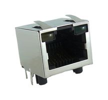 AMPHENOL COMMUNICATIONS SOLUTIONS RJHSE-5484 Modular Connector, RJ45 Jack, 1 x 1 (Port), 8P8C, Panel Mount, Through Hole Mount