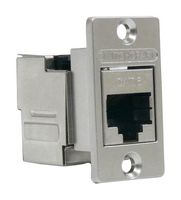 SWITCHCRAFT/CONXALL NHRJ45D6SIDC Modular Connector, RJ45 Jack, 1 x 1 (Port), 8P8C, Cat6, Panel Mount