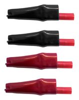 MUELLER ELECTRIC 10016 Alligator Clip Kit, Black, Red, 10 A, 4mm Banana Plugs
