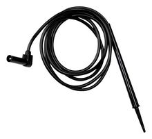MUELLER ELECTRIC BU-2243-D-48-0 Test Tip Probe, Test Tip Probe, 4mm Right Angle Banana Plug, Shrouded, 48 ", 1.2 m, Black, 20 A
