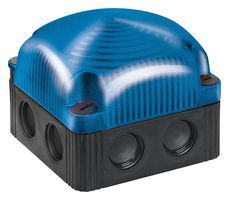 WERMA 85350060 Beacon, LED, Blue, Steady, 230 VAC, 85 x 85 x 72 mm, IP66/67