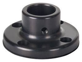 WERMA 97584091 Base, Signal Indicator, Tube Mount, Aluminium, Black, 70 x 31 mm, KombiSIGN Series Signal Tower