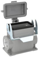 MULTICOMP PRO MP009389 Heavy Duty Connector, Base, Bulkhead Mount, Side Entry, Aluminium Body, 1 Lever, 10B