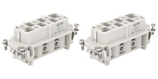 MULTICOMP PRO MP009626 Heavy Duty Connector, MP-HSB INSERTS, Insert, 12+PE Contacts, 32B, Receptacle, Screw Socket