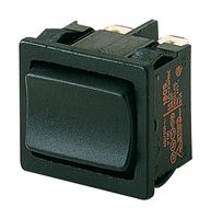 MARQUARDT 1809.1302 Rocker Switch, Momentary, DPDT, Non Illuminated, Panel Mount, Black, 1800 Series