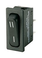 MARQUARDT 1833.3307 Rocker Switch, SPDT, Non Illuminated, Panel Mount, Black, 1830 Series