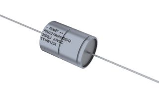 KEMET PEG227HLP4620QE4 Electrolytic Capacitor, 6200 µF, 25 V, -10%, +30%, Axial Leaded, 2000 hours @ 150°C, Polar