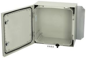 FIBOX ARCA 404021 Plastic Enclosure, 2-Point Lock, Multipurpose, Polycarbonate, 400 mm, 400 mm, 210 mm, IK10, IP66