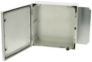 FIBOX ARCA 505021 Plastic Enclosure, 2-Point Lock, Multipurpose, Polycarbonate, 500 mm, 500 mm, 210 mm, IK10, IP66