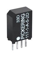 PICKERING 117-1-A-5/2D Reed Relay, SPST-NO, 5 VDC, 117 Series, Through Hole, 400 ohm, 500 mA