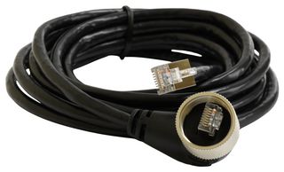 MULTICOMP PRO MP009806 Ethernet Cable, Cat6, C3 90° RJ45 Plug to RJ45 Plug, Black, 5 m, 16.4 ft