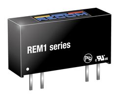 RECOM POWER REM1-3.33.3S Isolated Through Hole DC/DC Converter, SIP, 1:1, 1 W, 1 Output, 3.3 V