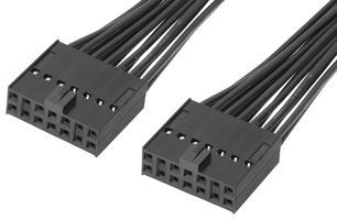 MOLEX 219658-1143 Cable Assembly, C-Grid III Receptacle to C-Grid III Receptacle, 14 Ways, 2.54 mm, 2 Row, 300 mm
