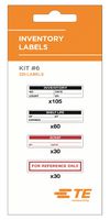 TE CONNECTIVITY 2404300-1 Label, Inventory, Die-Cut, 12.7 mm, 50.8 mm, PVC, Calibration