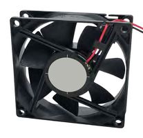 ORION FANS OD8025-12MB DC Axial Fan, 12 V, Square, 80 mm, 25 mm, Ball Bearing, 31.7 CFM