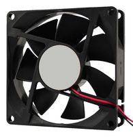 ORION FANS OD8025-12HBIP68 DC Axial Fan, 12 V, Square, 80 mm, 25 mm, Ball Bearing, 40 CFM