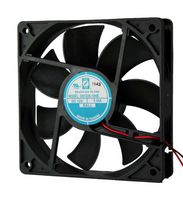 ORION FANS OD1225-24HB02A DC Axial Fan, 24 V, Square, 120 mm, 25 mm, Ball Bearing, 120 CFM