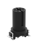 ERNI - TE CONNECTIVITY 454003-E Sensor Connector, M12, Female, 4 Positions, Solder Socket, Straight Surface Mount