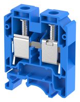 ELKAY KUT25/BLUE DIN Rail Mount Terminal Block, Feed Thru, 2 Ways, 10 AWG, 2 AWG, 25 mm², Screw, 101 A