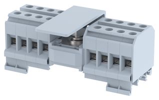 ELKAY DBK 1X8 Panel Mount Barrier Terminal Block, 57 A, 800 V, 17 Pole, 1, Screw, 1 AWG