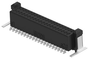ERNI - TE CONNECTIVITY 294005-E Mezzanine Connector, Blindmate, Receptacle, 0.8 mm, 2 Rows, 40 Contacts, Surface Mount Straight