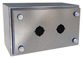 HAMMOND HYMPB2SS Metal Enclosure, Push Button, Stainless Steel, 202 mm, 124 mm, 102 mm, IP69, IP69K