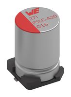 WURTH ELEKTRONIK 875075855005 Polymer Aluminium Electrolytic Capacitor, 39 µF, 63 V, Radial Can - SMD, 0.027 ohm