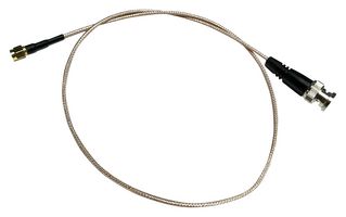 MUELLER ELECTRIC BU-4150028048 RF / Coaxial Cable Assembly, 48 ", 1.2 m, RG316, BNC Straight Plug, SMA Straight Plug, 50 ohm