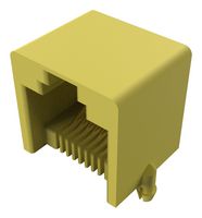 GCT MJ3221-88-0 Modular Connector, Modular Jack, 1 x 1 (Port), 8P8C, Cat3, Through Hole Mount