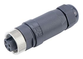 MOLEX 1300170057 Sensor Connector, Mini-Change 130017 Series, 7/8", Female, 4 Positions, Screw Socket