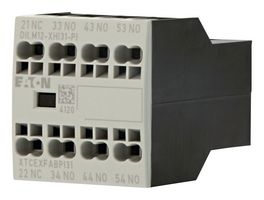 EATON MOELLER DILM12-XHI31-PI Auxiliary Contact, 4 Pole, IP20, Eaton DILM/DILMP Series Contactors, 3NO-1NC, Front Mount, Push In