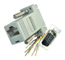 AIM CAMBRIDGE - CINCH CONNECTIVITY 40-9538M Connector Adapter, D Sub, 9 Ways, Plug, RJ45, 8 Ways, Receptacle